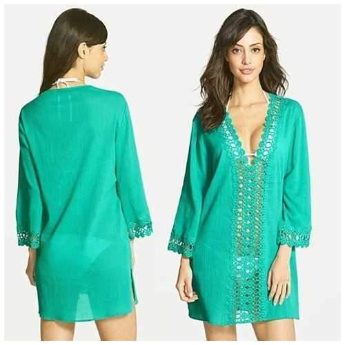 SUN KISSED Crochet Beach Tunic Cover Ups