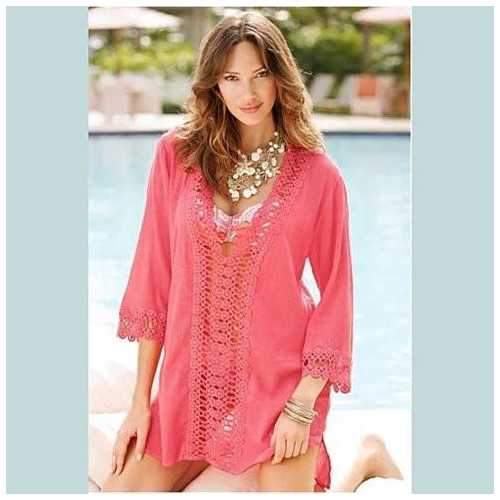 SUN KISSED Crochet Beach Tunic Cover Ups