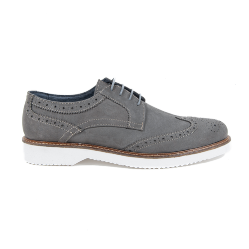 V 1969 Italia Mens Brogue Shoe Dark Grey HARRY