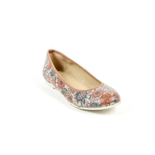 V 1969 Italia Womens Ballerina E08 FIORE CUOIO