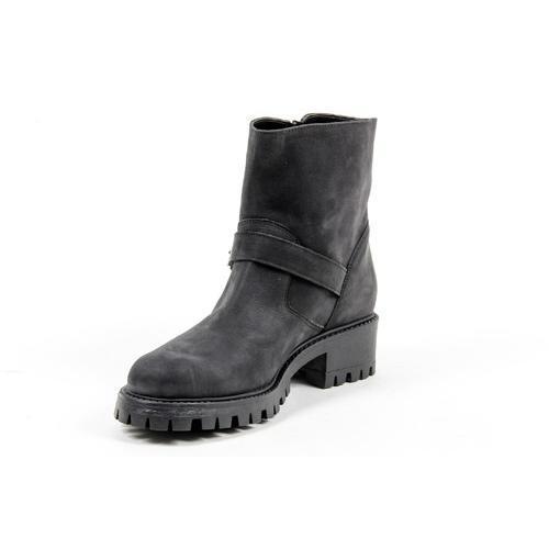 V 1969 Italia Womens Short Boot B1441 NABUK NERO