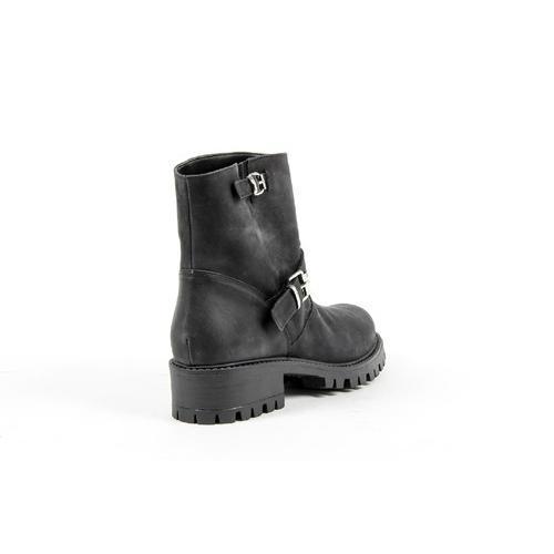 V 1969 Italia Womens Short Boot B1441 NABUK NERO