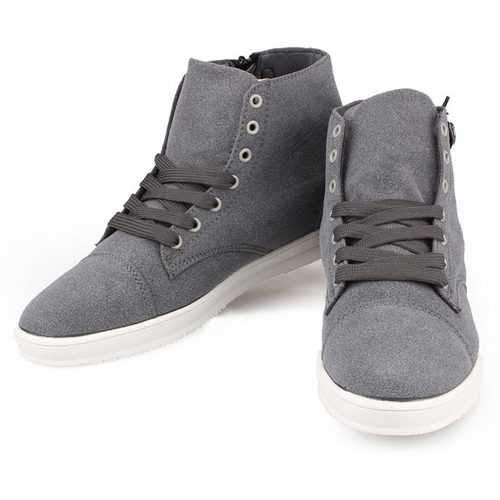 Mens British Style Canvas High Top Shoes