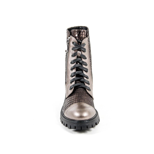 V 1969 Italia Womens Short Boot B1476 VITELLO + PIETRA BRONZO