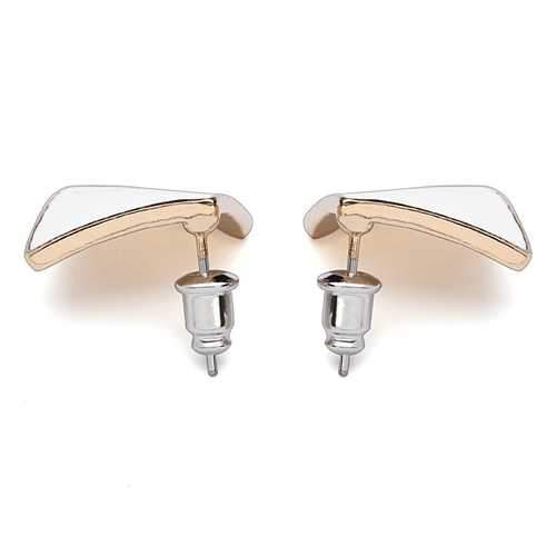 Candy Color Alloy Oil Rhombus Ear Stud Earrings Women Jewelry