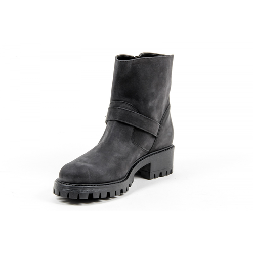 V 1969 Italia Womens Short Boot B1441 NABUK NERO