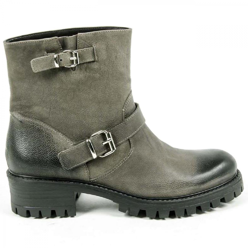 V 1969 Italia Womens Short Boot B1441 NABUK VERDE MILITARE