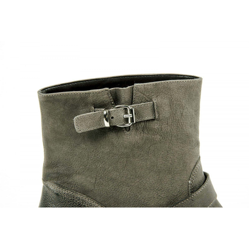 V 1969 Italia Womens Short Boot B1441 NABUK VERDE MILITARE