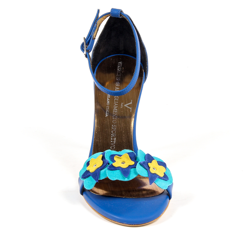 V 1969 Italia Womens Ankle Strap Sandal Blue CATALINA