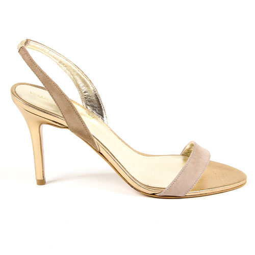 V 1969 Italia Womens Ankle Strap Sandal Gold ELEONOR