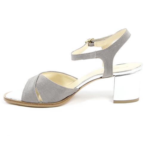 V 1969 Italia Womens Ankle Strap Sandal Taupe VERA