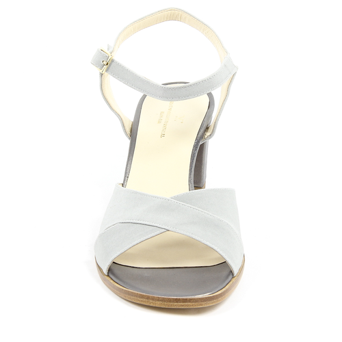 V 1969 Italia Womens Ankle Strap Sandal Grey VERA