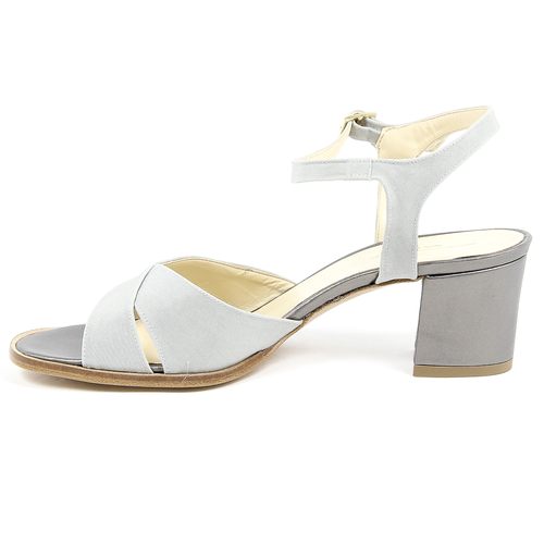 V 1969 Italia Womens Ankle Strap Sandal Grey VERA