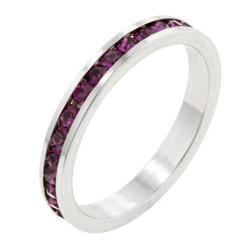 Stylish Stackables with Amethyst Crystal Ring