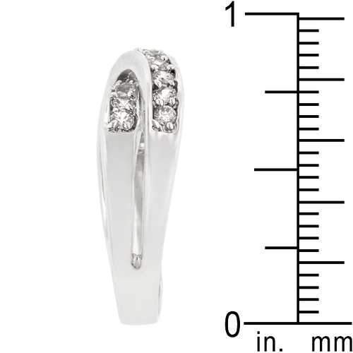 Double Cross Cubic Zirconia Ring