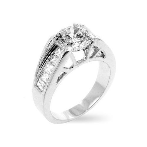 Timeless Clear Engagement Ring