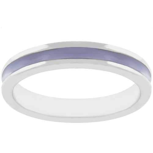 Lavender Enamel Eternity Ring