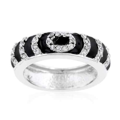 Black Ripple Ring