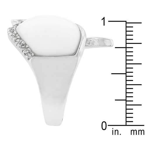 Snow Cap Cocktail Ring