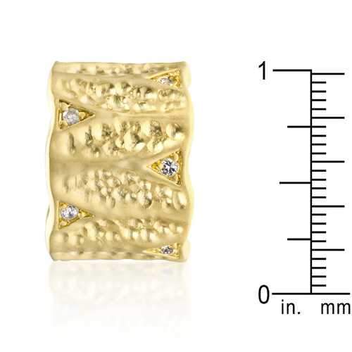 Textured Organic Matte Golden Eternity Ring