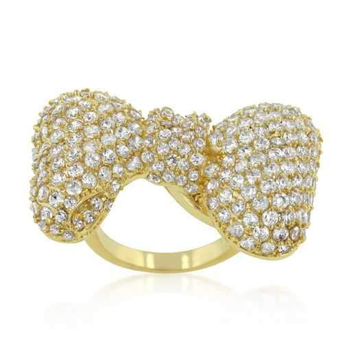 Bow Tie Cubic Zirconia Ring