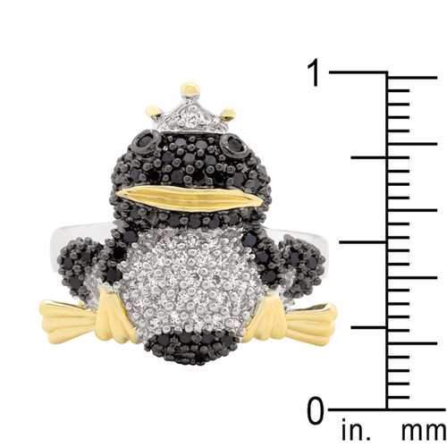 Cubic Zirconia Frog Prince Ring