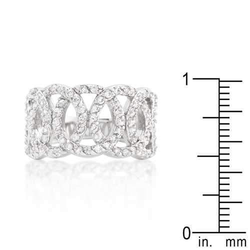 Cubic Zirconia Circular Ring