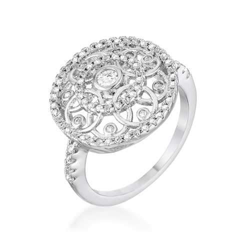 .5 Ct Interlocking Circles Ring with CZ