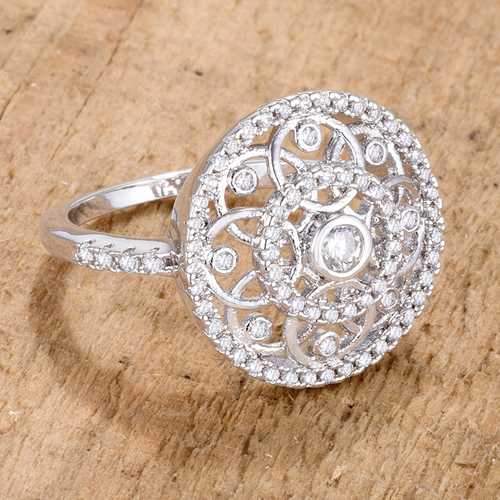 .5 Ct Interlocking Circles Ring with CZ