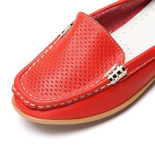 Casual Hollow Out Breathable Open Heel Slip On Lazy Shoes Flat Loafers