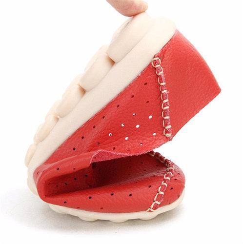 Butterflyknot Breathable Soft Lace Slip On Soft Pierced Flat Loafers