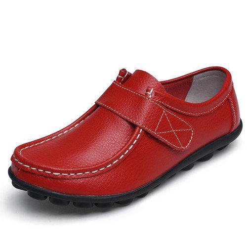 Soft Leather Flat Shoes