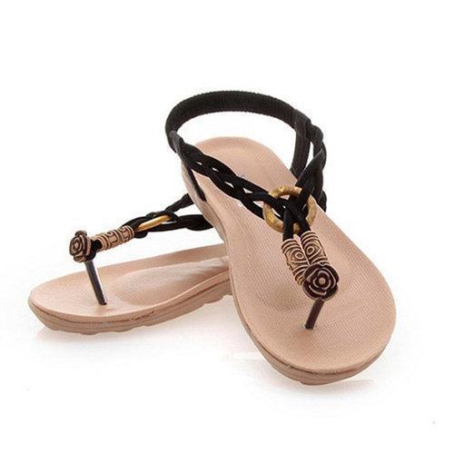 Bohemia Flip Flops Vintage Slip On Summer Flat Beach Sandals