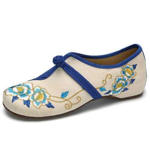 Flower Embroidered Folkways Vintage Shoes