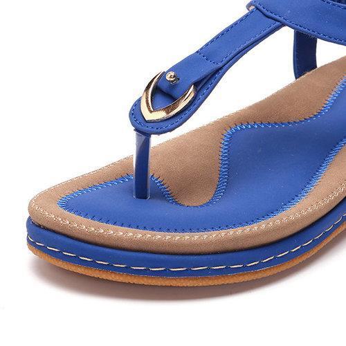 Comfy Elastic Clip Toe Beach Sandals