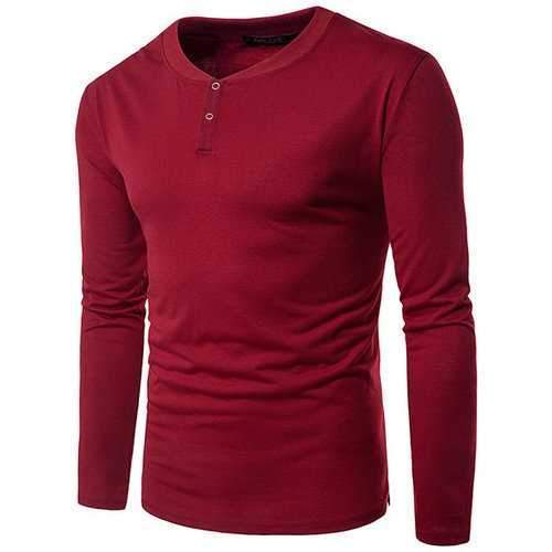 Brief Style Casual Cotton T-shirt for Men