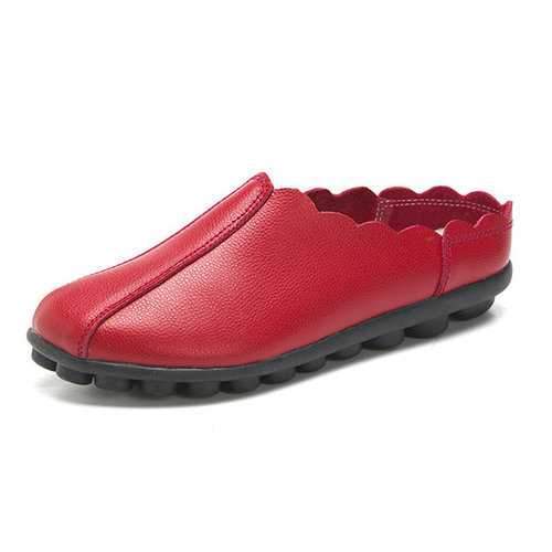 Comfortable Slip On Soft Flat Backless Loafers