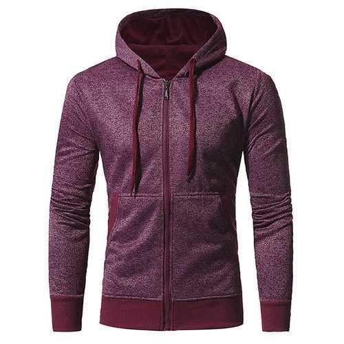 Mens Snowflake cloth Zip Up Casual Sport Hoodies