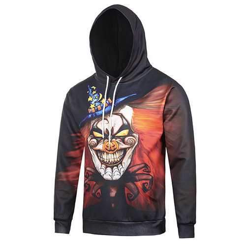 Mens Halloween 3D Printing Casual Harajuku Hoodies
