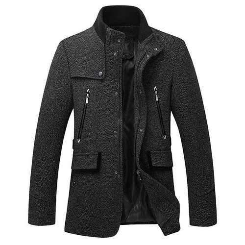 Mens Woolen Trench Coats