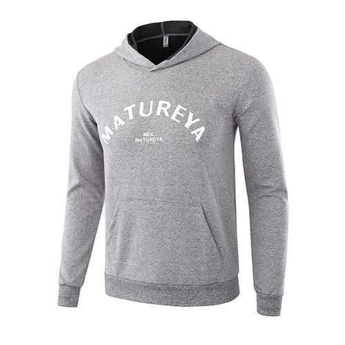 Mens Spring Fall Casual Sport Hooded Tops