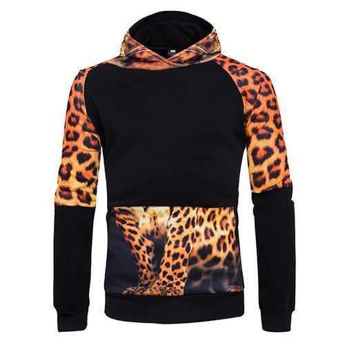 Stylish Realistic 3D Tiger Printed Hoodie