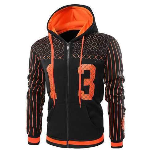 Digital Printed Zip Up Hoodies