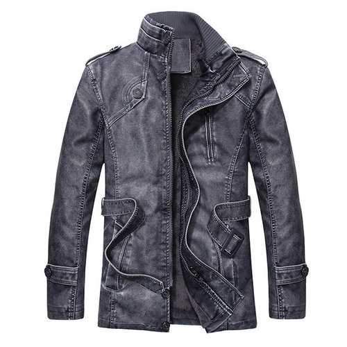 Fleece Faux LeatherJacket