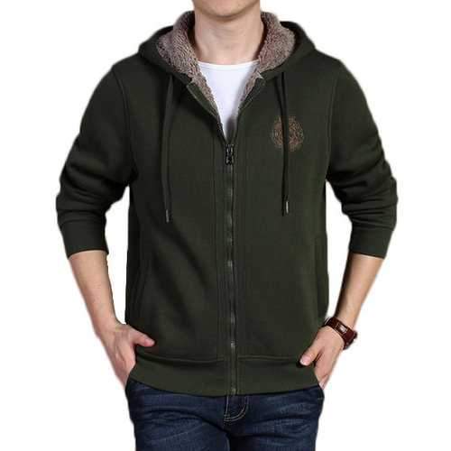 Zip Up Casual Hooded Sweatshirt