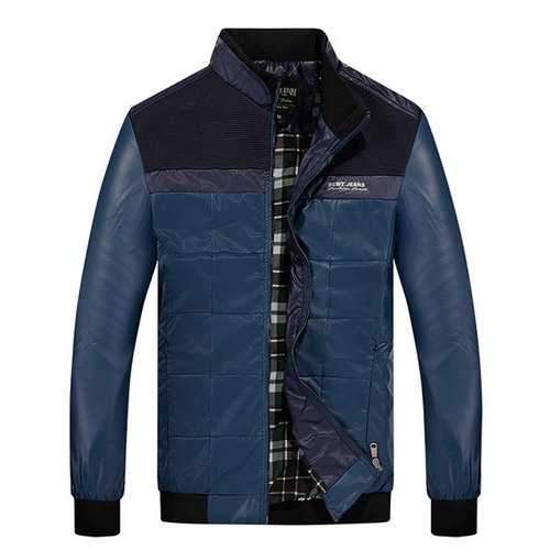 Patch Faux Leather Jacket