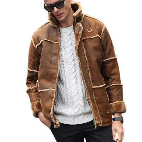 Boomber Sherpa Chamois Leather Jacket