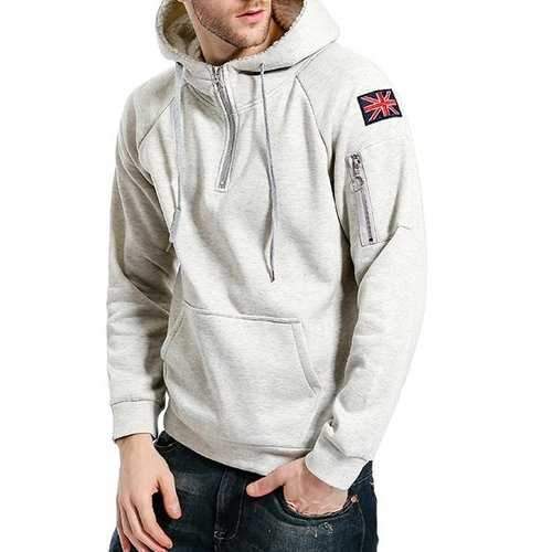 Mens Fashion Casual Long Sleeve Hoodie
