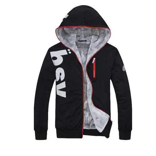 Thicken Printed Zip Up Casual Hoodies