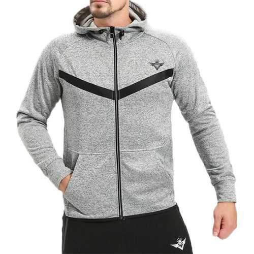 Mens Fashion Slim Fit Fitness Running Hoodie